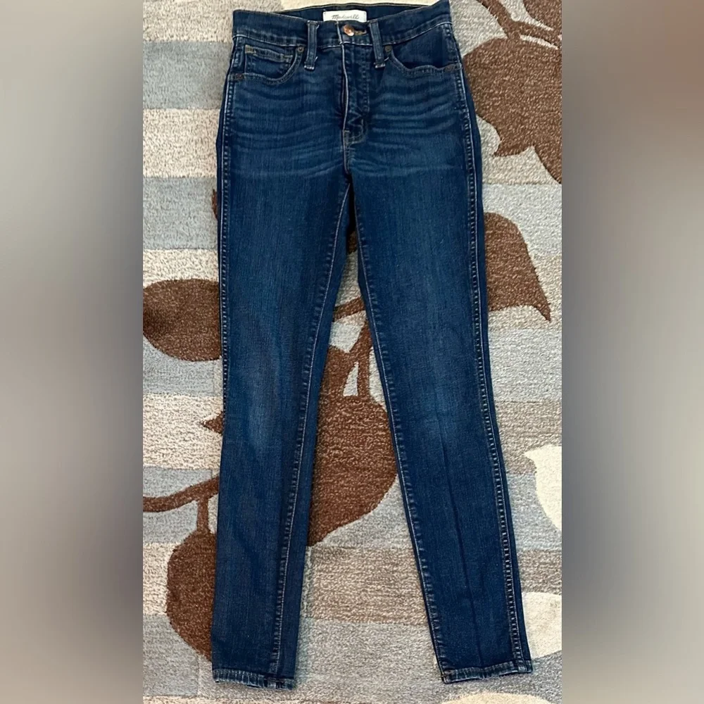 Madewell Dark Wash 10” High Rise Skinny Jeans